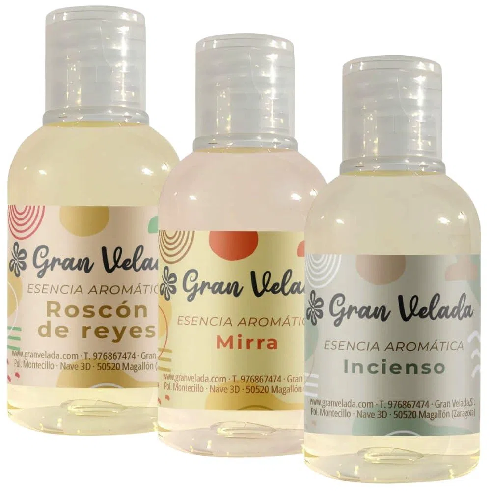 Gran Velada - Confezione risparmio di essenze aromatiche Capodanno | Aroma intenso e durevole | Ideale per candele e saponi | Alta concentrazione