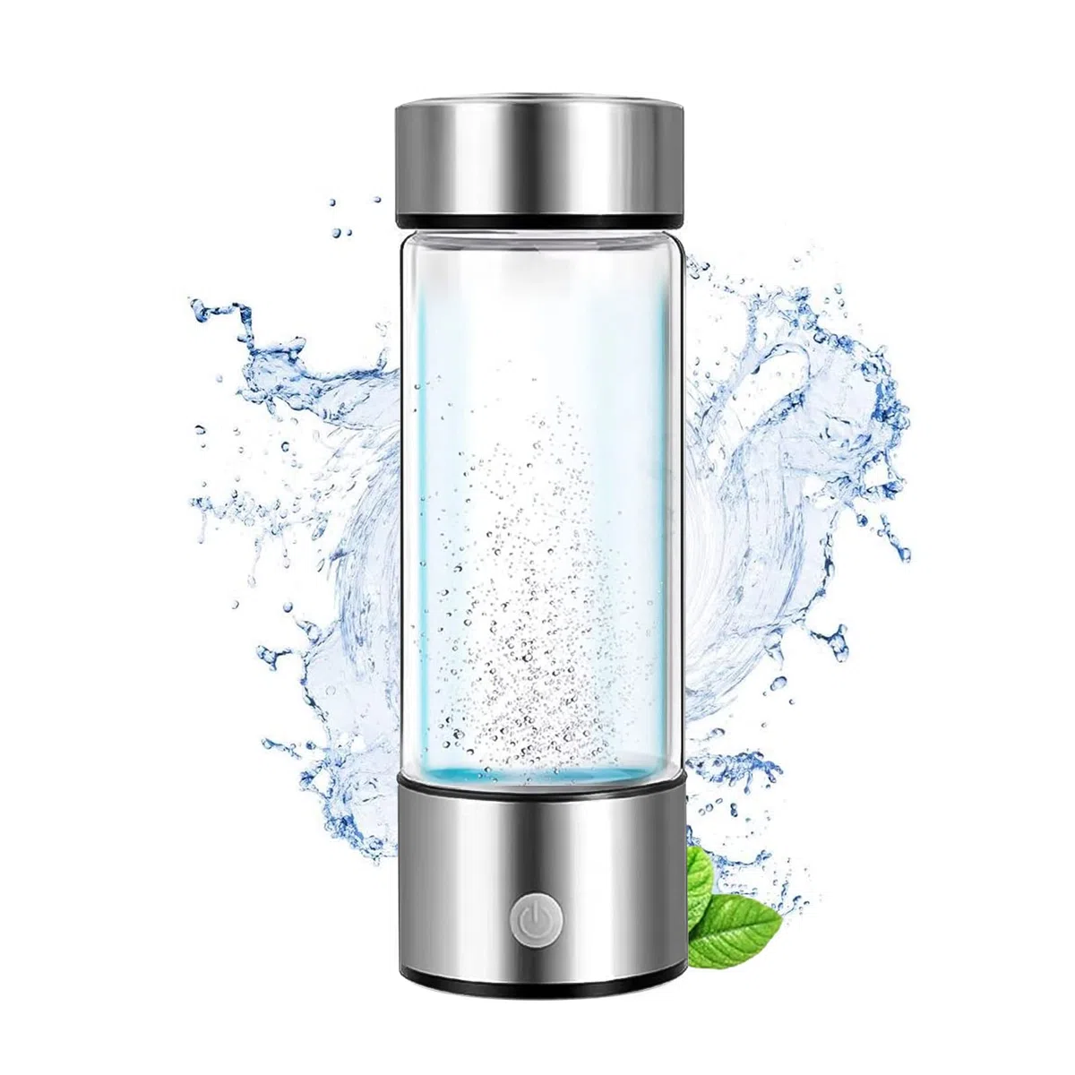 Generatore di Acqua Idrogenata, 450ML Portatile Tazza Ricca di Idrogeno Bottiglia d'Acqua Ricca di idrogeno Creatore di ioni Filtro, con Tecnologia SPE/PEM Idrogeno, Antietà e Antirughe