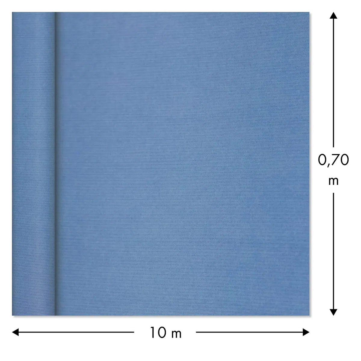 Clairefontaine 195713C - Un rotolo di carta Kraft vergine - COLORE: blu di Francia - MISURE: 10x0,70m - 65g - carta da regalo, Fai da te, Artigianato