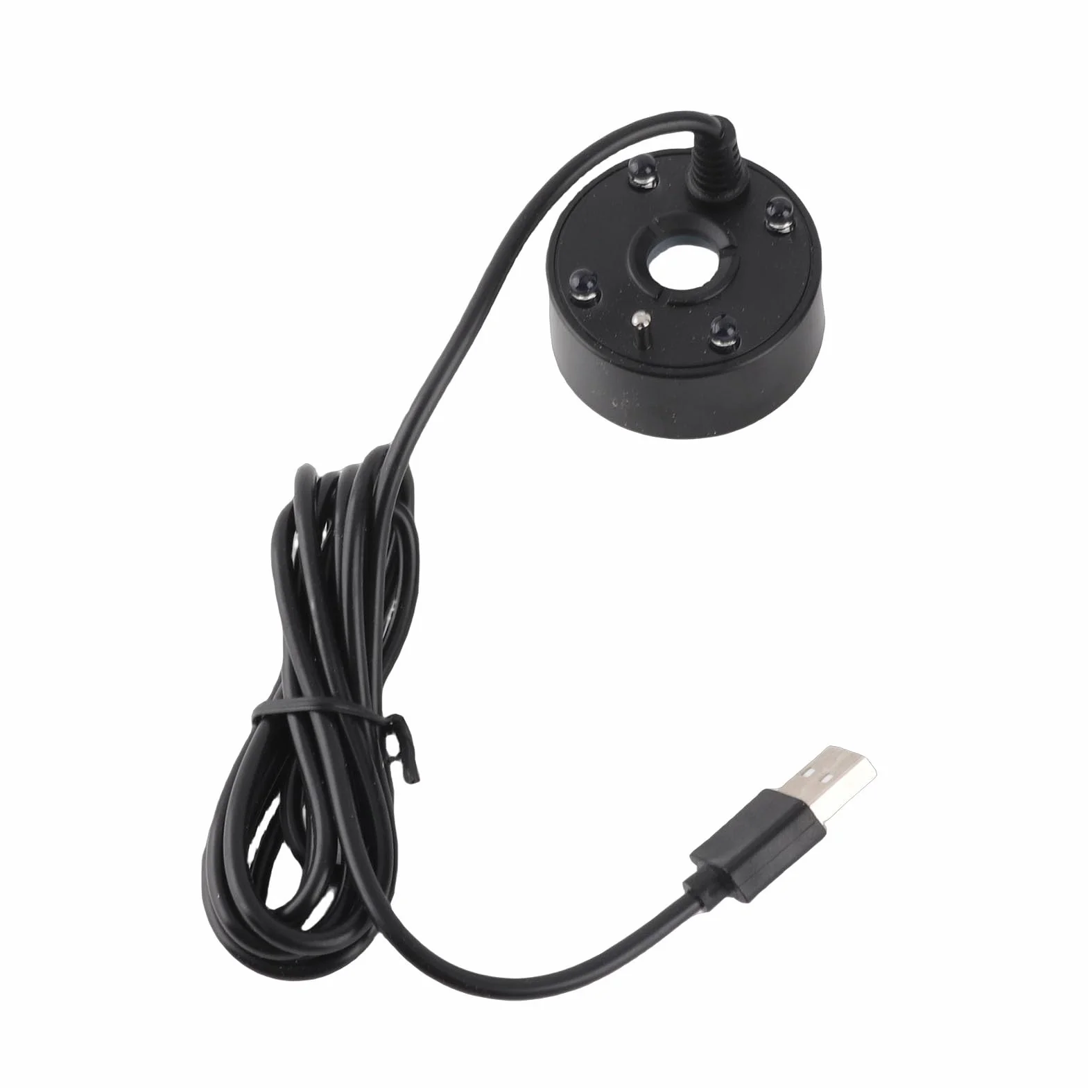Fockety Nebulizzatore, nebulizzatore ad ultrasuoni a 4 LED, nebulizzatore USB per Fontana d'Acqua e laghetto, nebulizzatore, umidificatore d'Aria per Giochi d'Acqua, Halloween, Natale