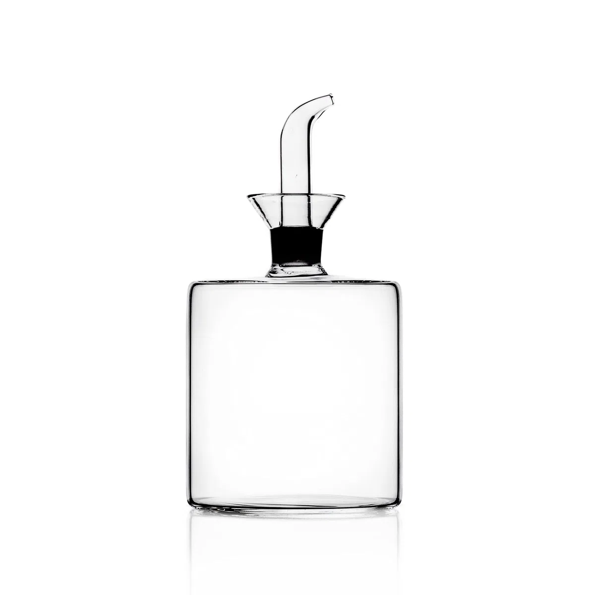 Ichendorf Milano Oliera per Oli Aromatici | Collezione Cilindro Bottle | 50 cl | Vetro Borosilicato | Fatto a Mano