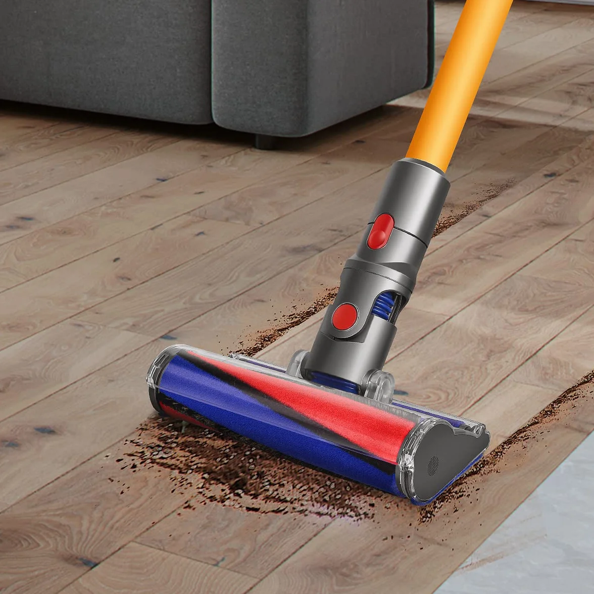 Spazzola Morbida a Rullo per Dyson V11 V10 V8 V7 Aspirapolvere, Ottimo per Pavimenti duri