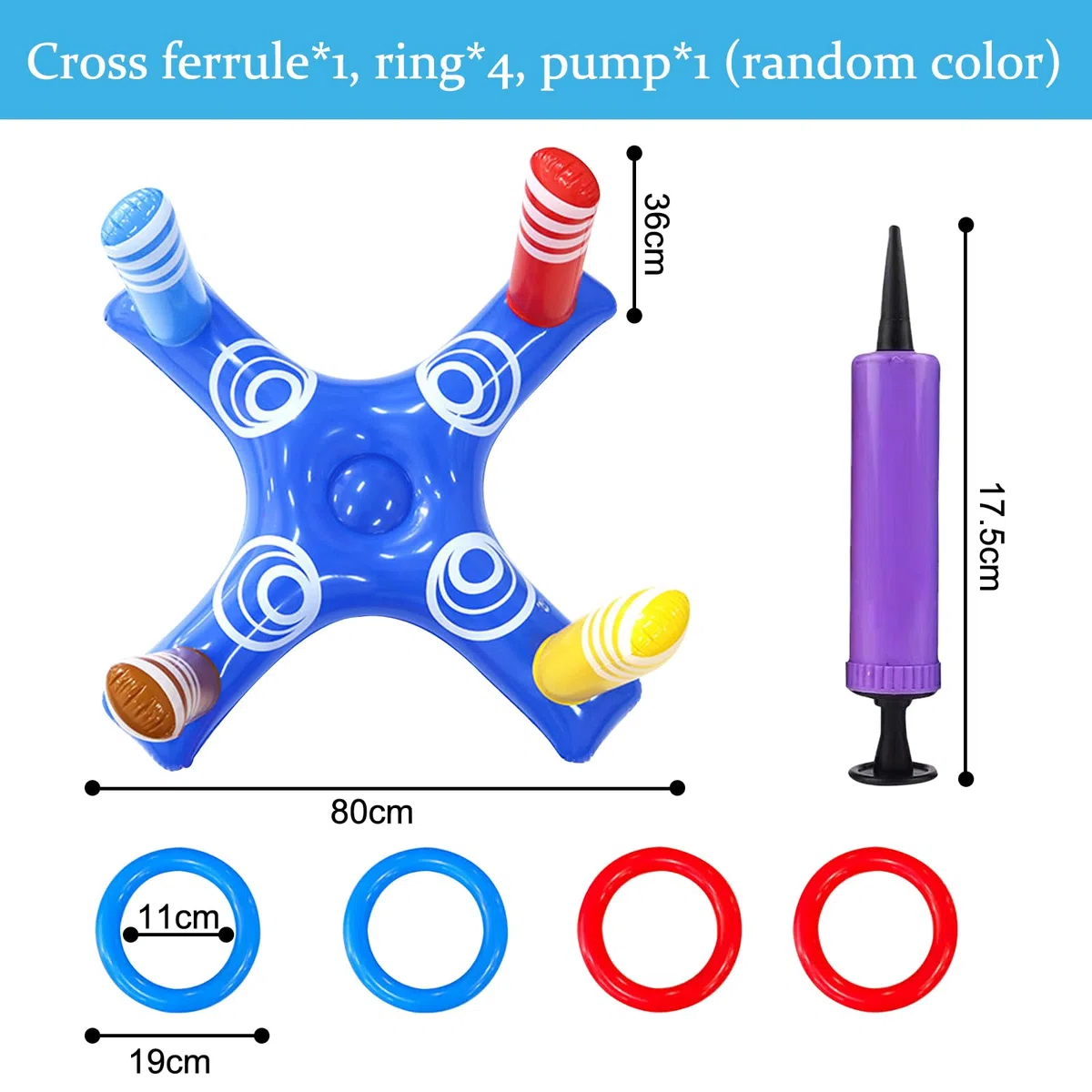 Giochi Gonfiabili per Piscina, Set Giocattoli Gonfiabili Piscina, Gonfiabile Lancio Anelli Gioco, Anelli Gonfiabili, Gioco del Lancio Dell'anello, per Bambini, Adul