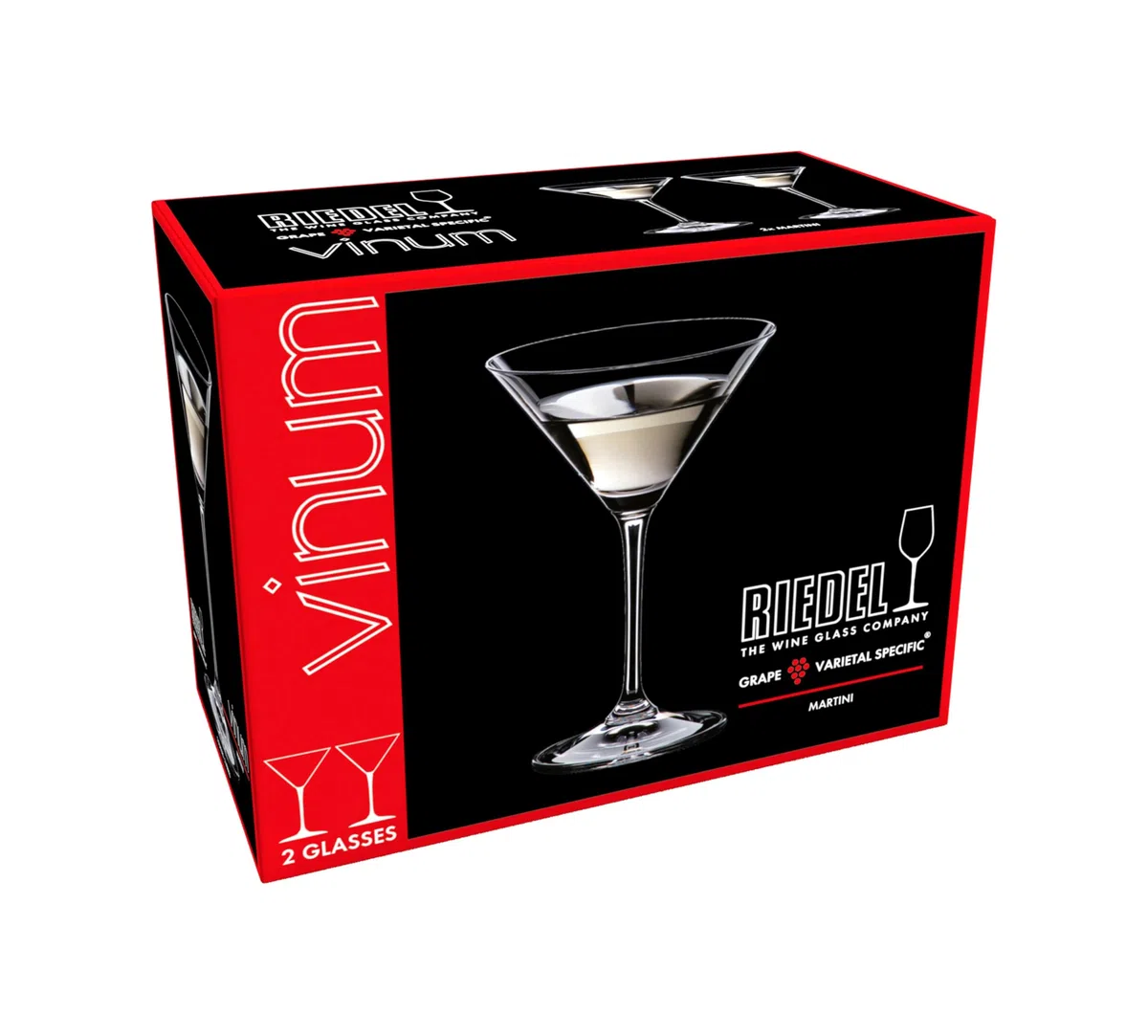 Riedel Vinum Martini Glass, Set of 2 (Japan Import)