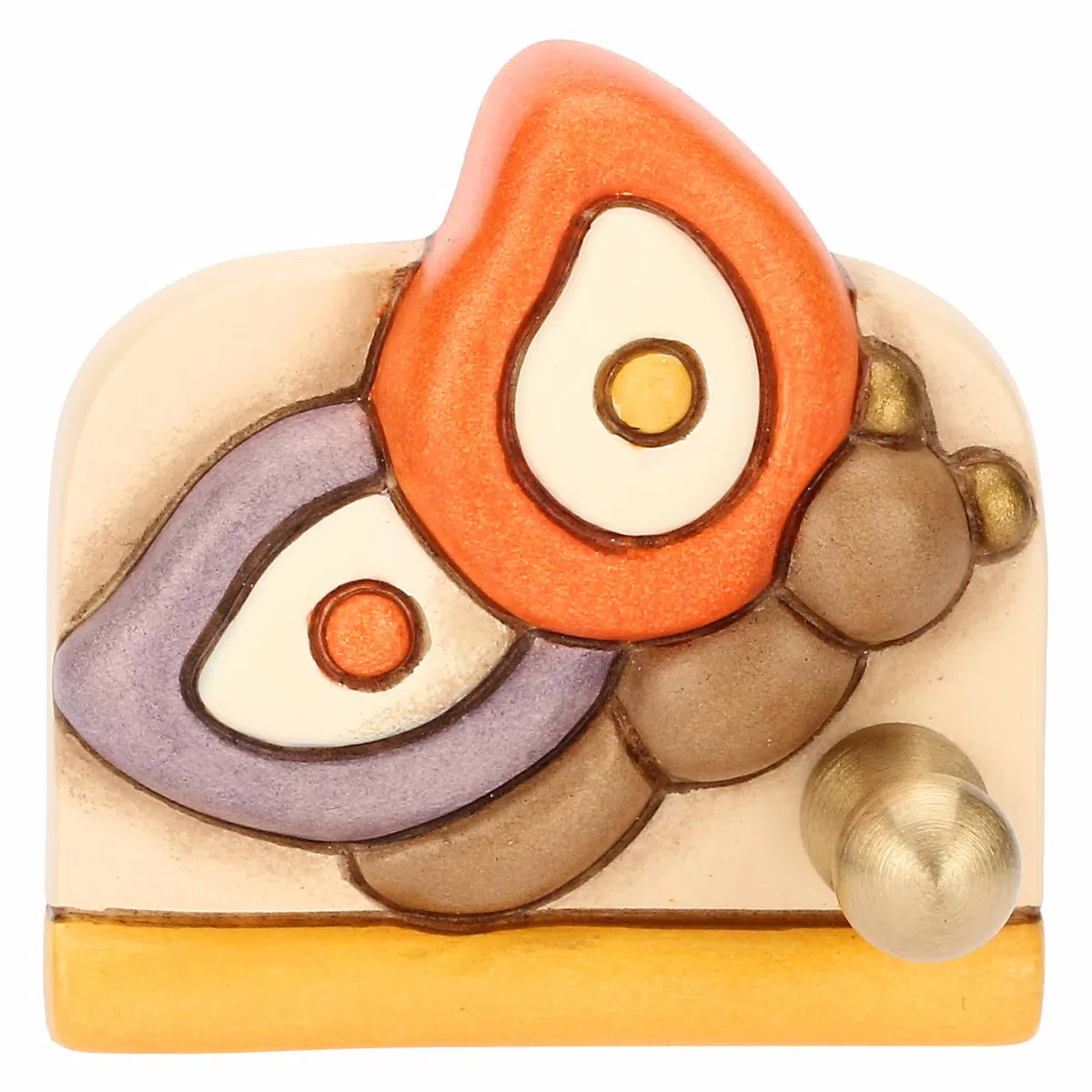 THUN Appendi strofinacci con farfalla Leyla in ceramica Country