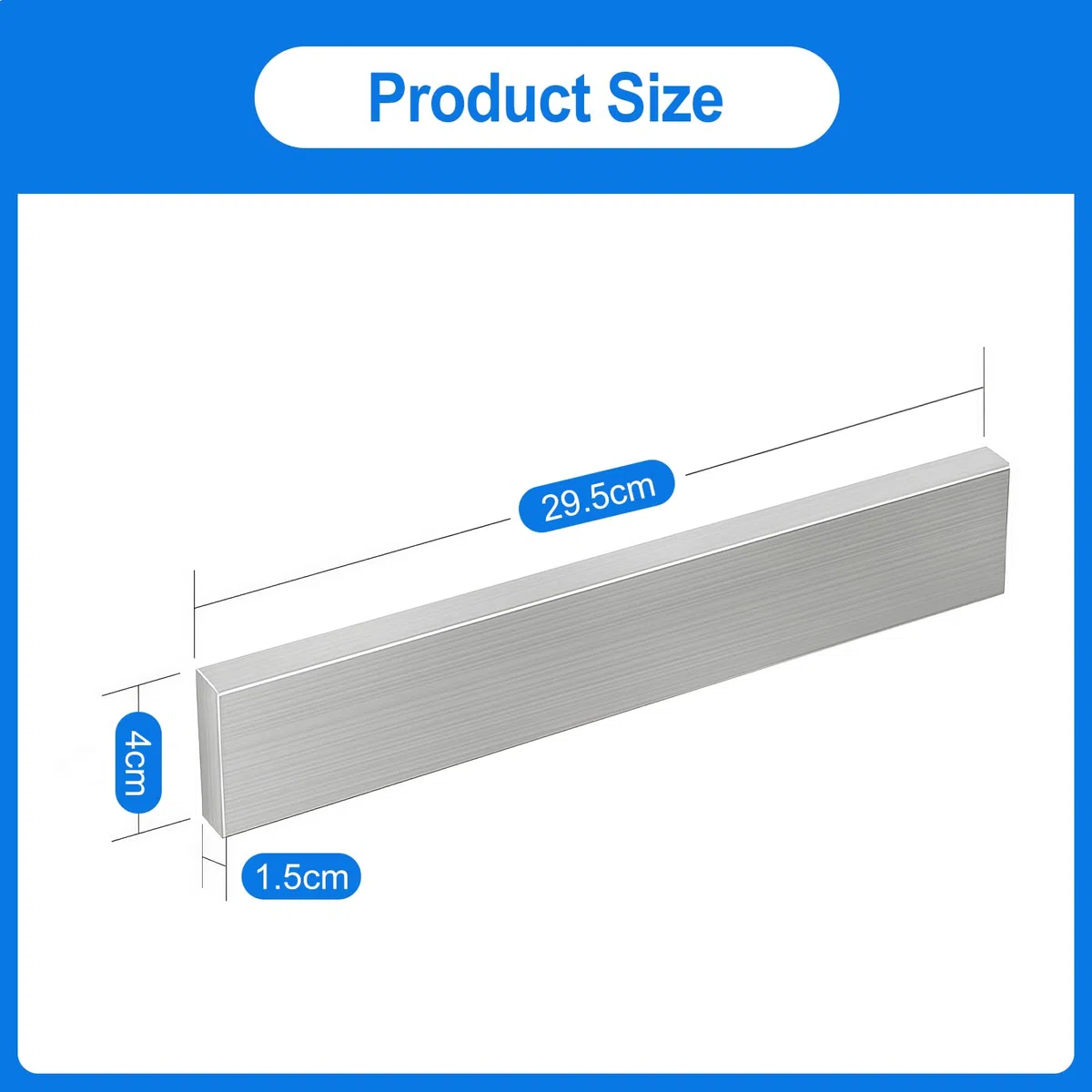 Barra Magnetica Per Coltelli In Acciaio Inox, 30 Cm - Portacoltelli Magnetico Autoadesivo - Supporto Magnetico Per Coltelli Montabile Senza Forare, Per Coltelli E Utensili Da Cucina