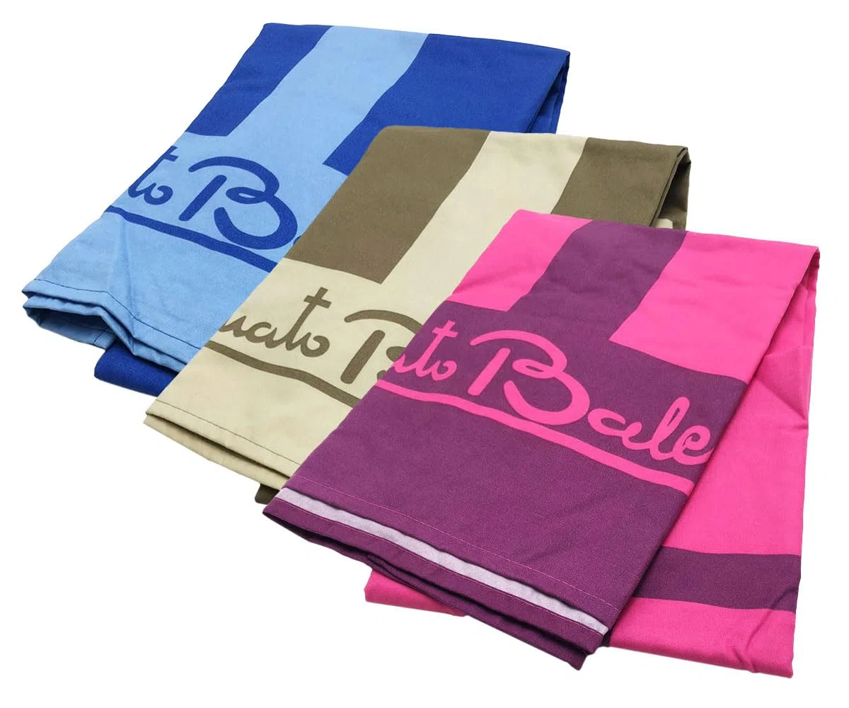 Renato Balestra Telo Mare Microfibra, 3pz Multicolore(Fango-Sabbia + Royal-Azzurro + Fragola-Vinaccio)