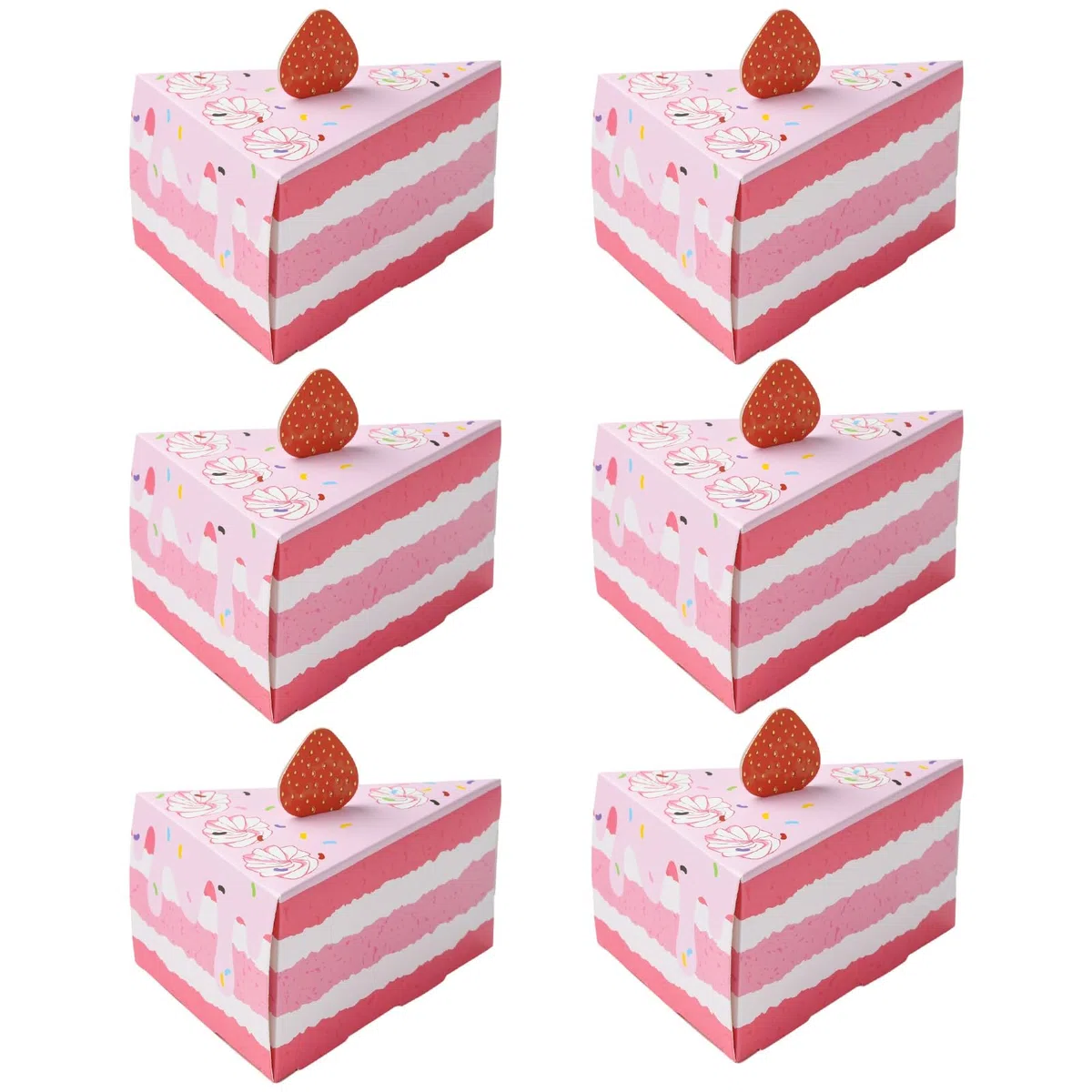 30 scatole regalo in cartone a forma di triangolo a forma di torta, per regali, bomboniere, dessert, caramelle, cioccolatini