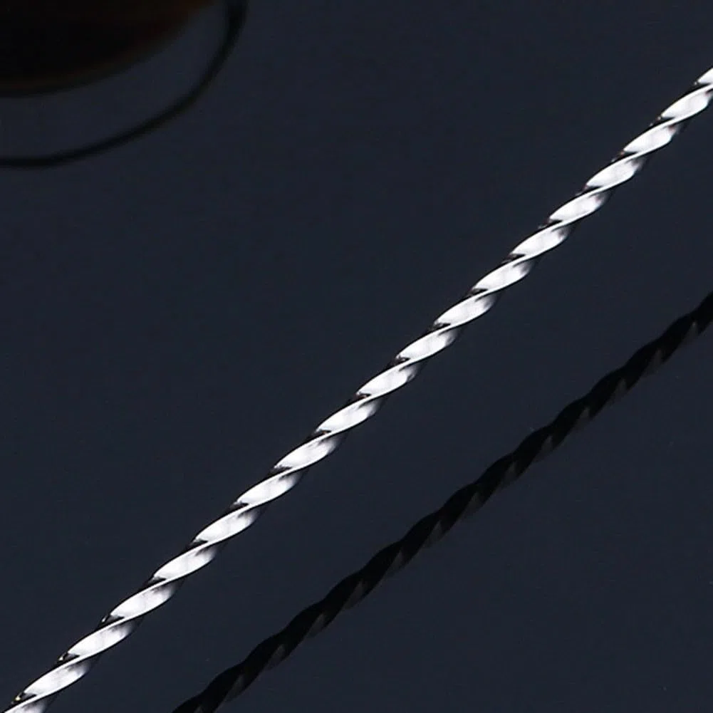 2 cucchiai in acciaio inox per mescolare cocktail, cocktail, bar, gelati, caffè, frappè (40 cm)