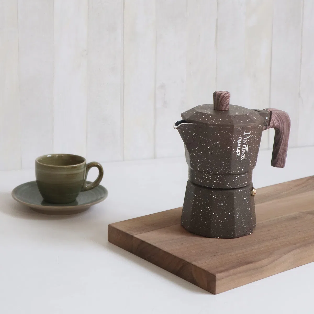 PINTINOX Caffettiera Moka Natura 3 tazze