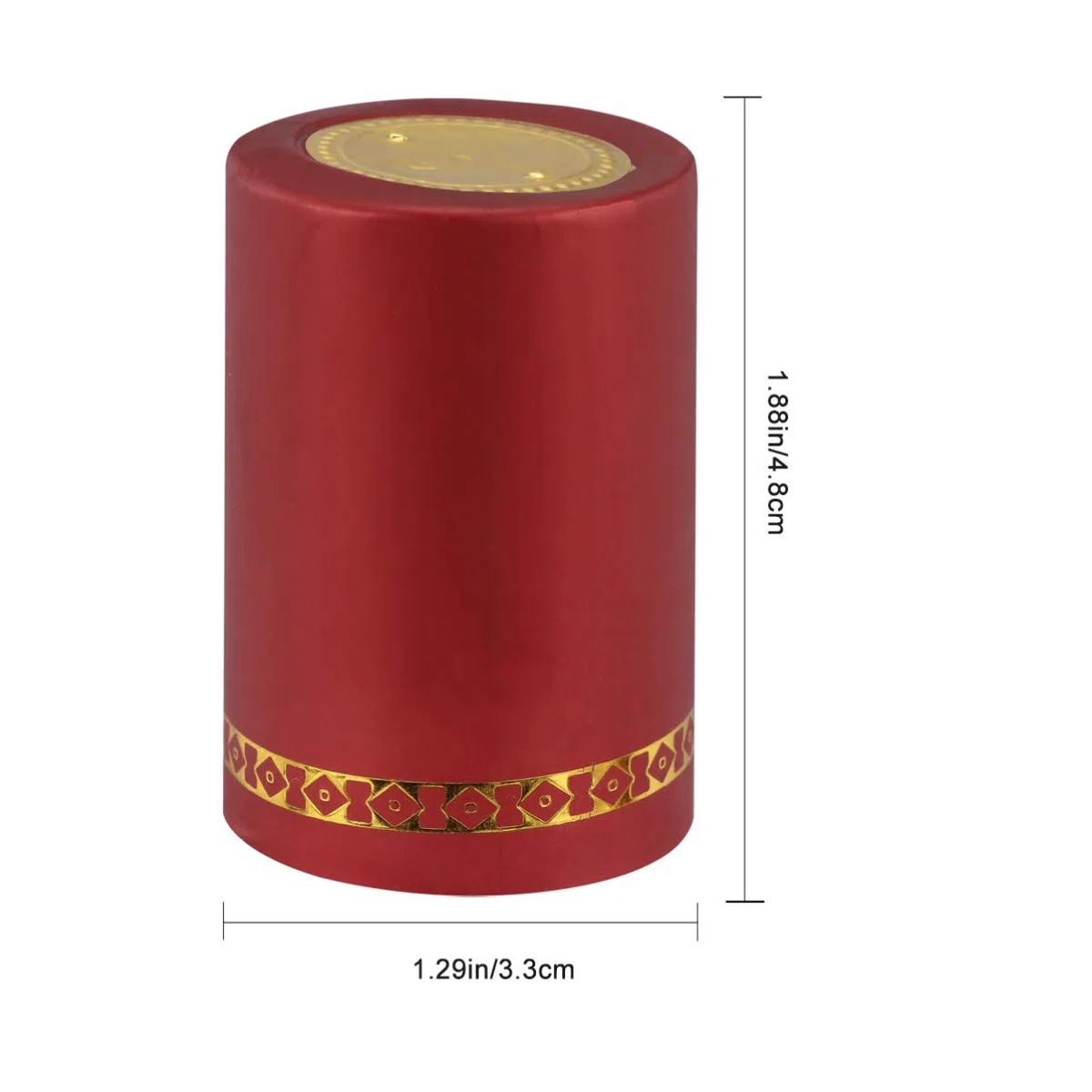 Cabilock Cappucci Termoretraibili Per Bottiglie Di Vino Rosso 33Mm Film Sigillante Per Uso Con Soffiatore Di Calore Accessori Per Bar E Cantine 100 Pezzi
