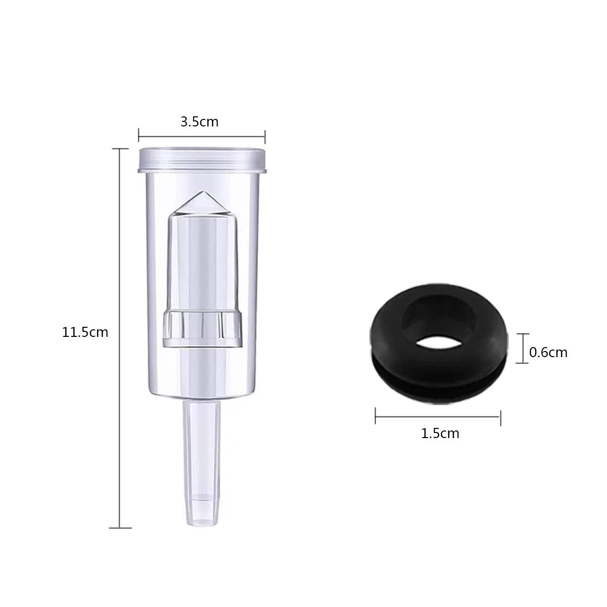 Fermentazione Airlock Tubi,Guador 5 pezzi Plastica Fermentazione Tubi e 10 Pezzi Anello Silicone di Fermentazione Airlock Tubi per Conservazione Domestica Produzione Birra Vino