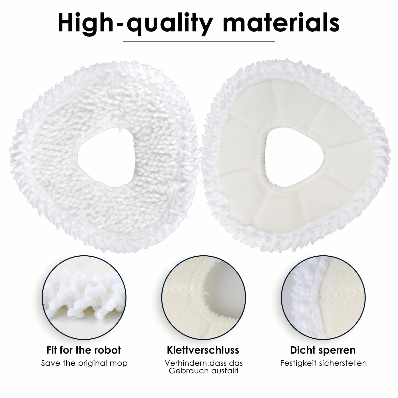 Confezione da 6 panni lavabili e riutilizzabili per Narwal Freo Z Ultra/Freo X Ultra/Freo X Plus/Freo, resistenti e antimacchia, in microfibra di alta qualità