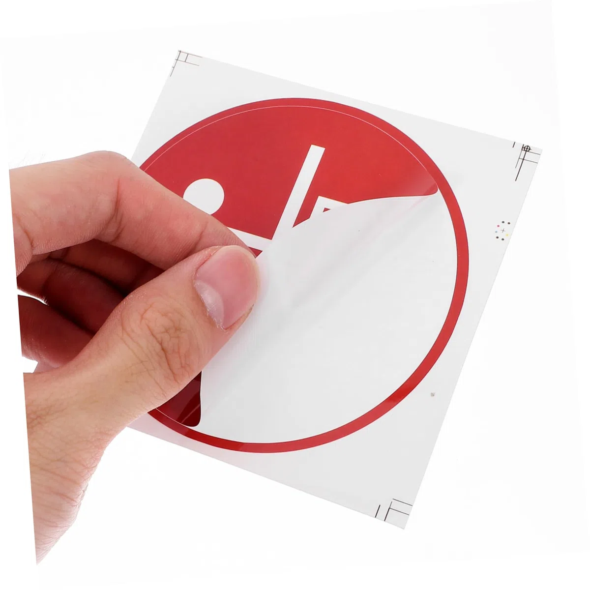 TEHAUX Adesivi Push per Porte in Vetro 36 Pezzi, Etichette in Rame Facili da Rimuovere per Avvisi di Sicurezza, per Uffici e Negozi su Superfici di Vetro