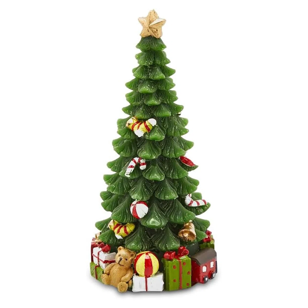 EDG - Candela Pino Albero di Natale Decorazione Natalizia 22cm