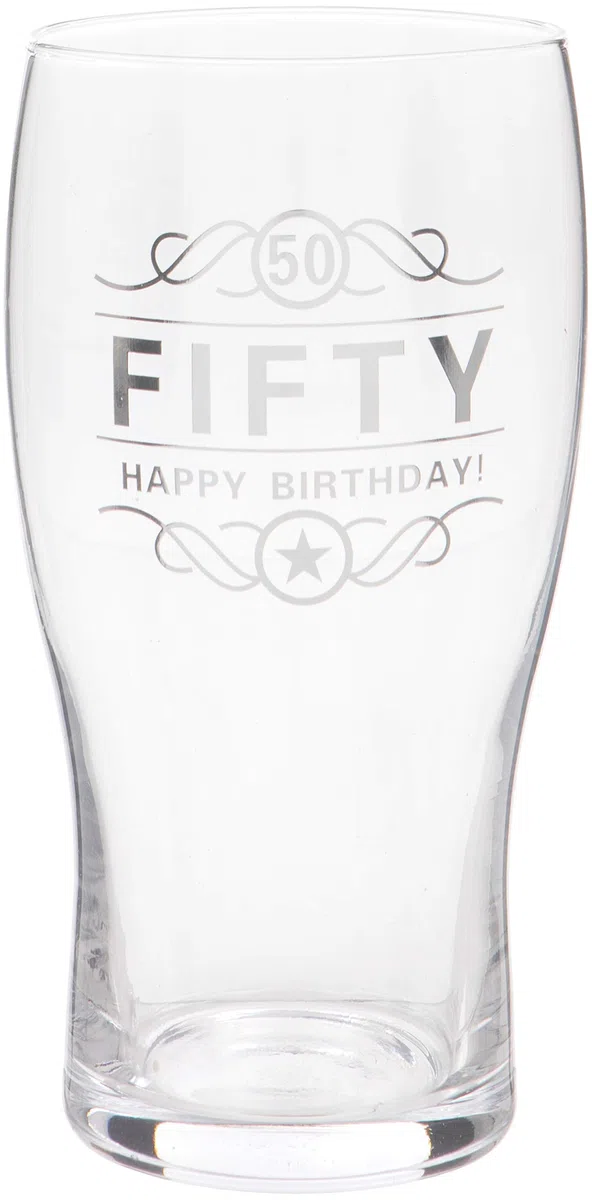 Maturi Bicchiere da birra per 50° compleanno, 570 ml