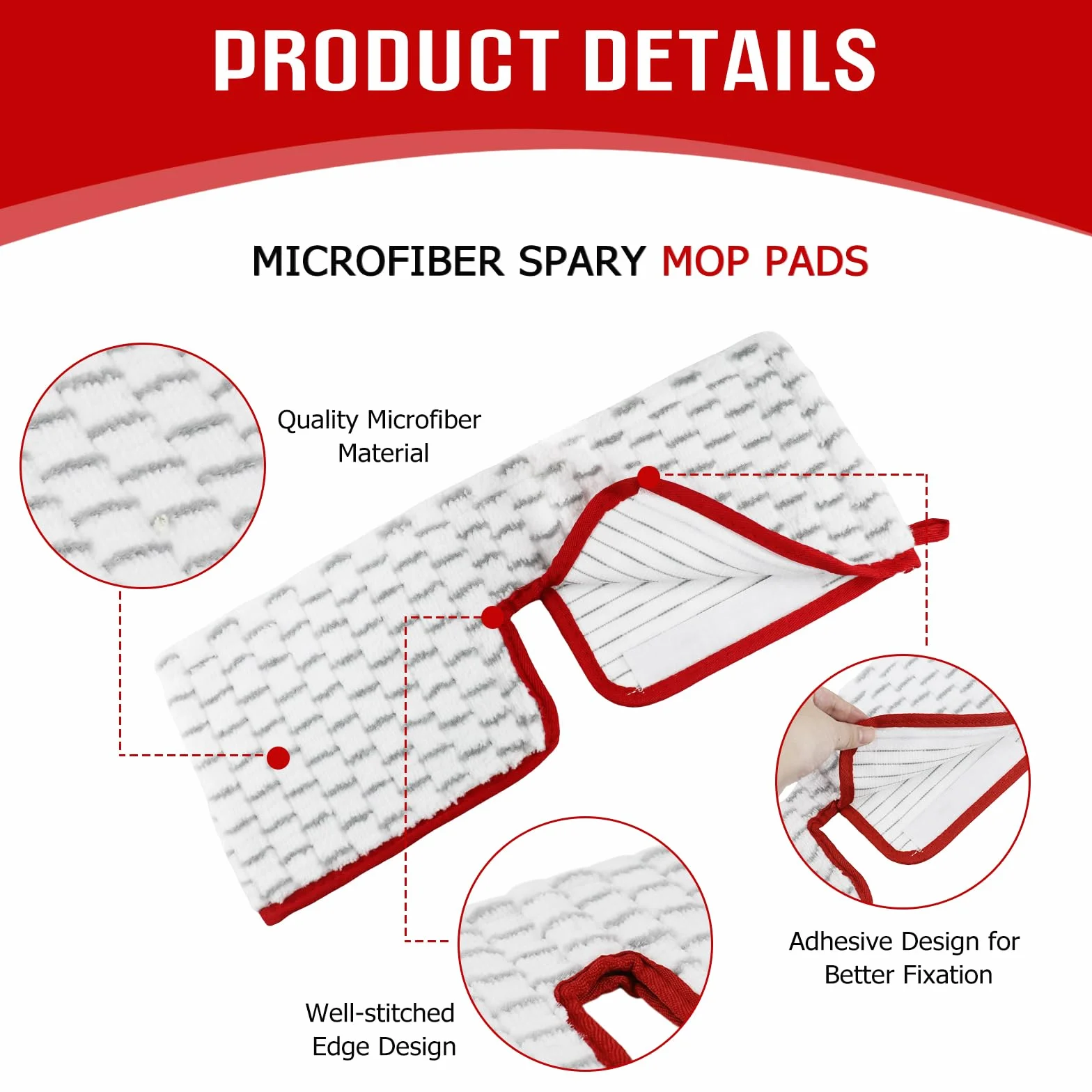 5 Pezzi per Vileda 1-2 Spray Max Lavapavimenti Ricambio Microfibra Kit, Panno in Riutilizzabile Scopa Lavapavimenti per Vileda Spray Max, per Adatto a Tutti i Pavimenti