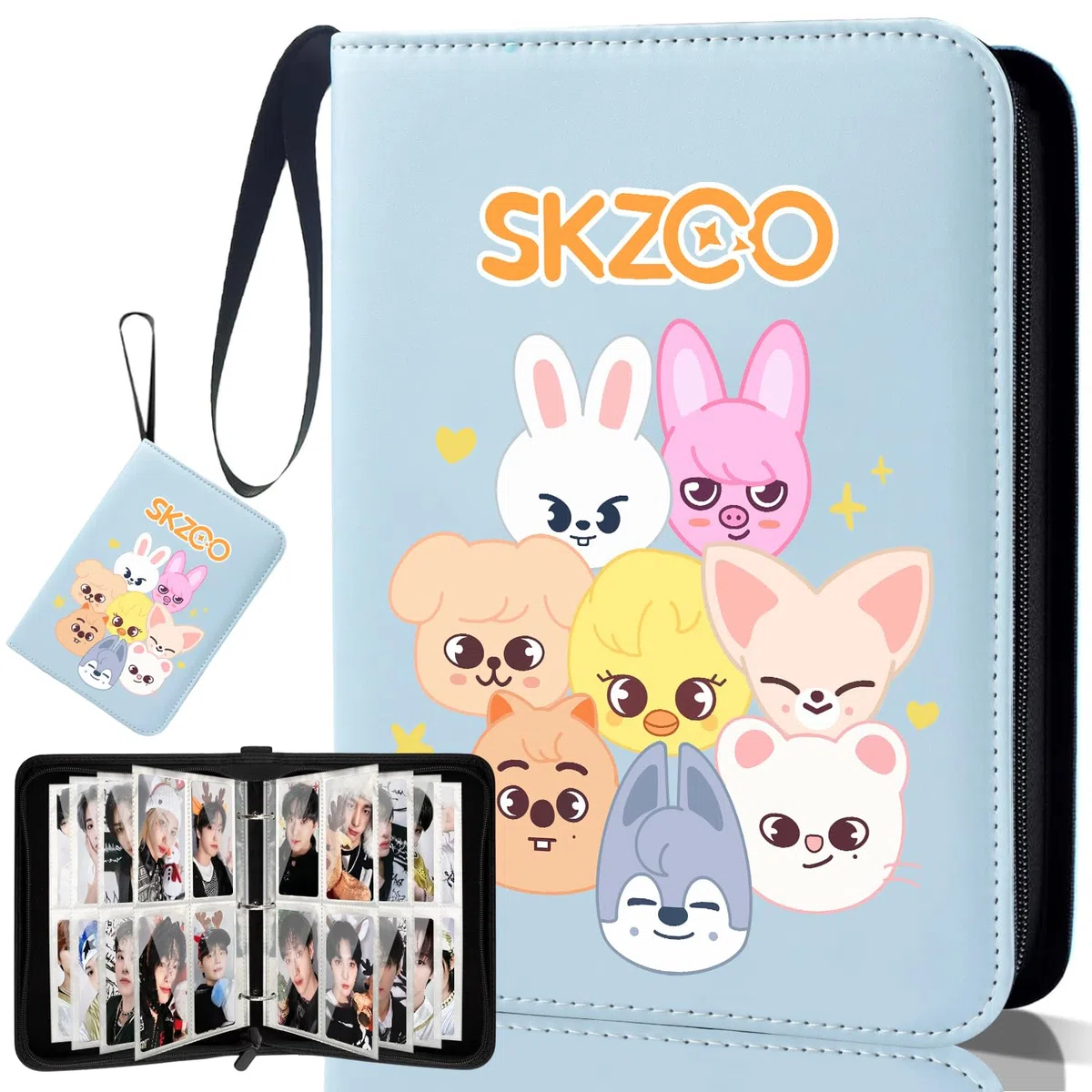 Stray Photocard Binder, SKZ Photocards Holder, Stray Carte Collezionabili Album con 400 Tasche, Kpop Gadget per STAY (A)