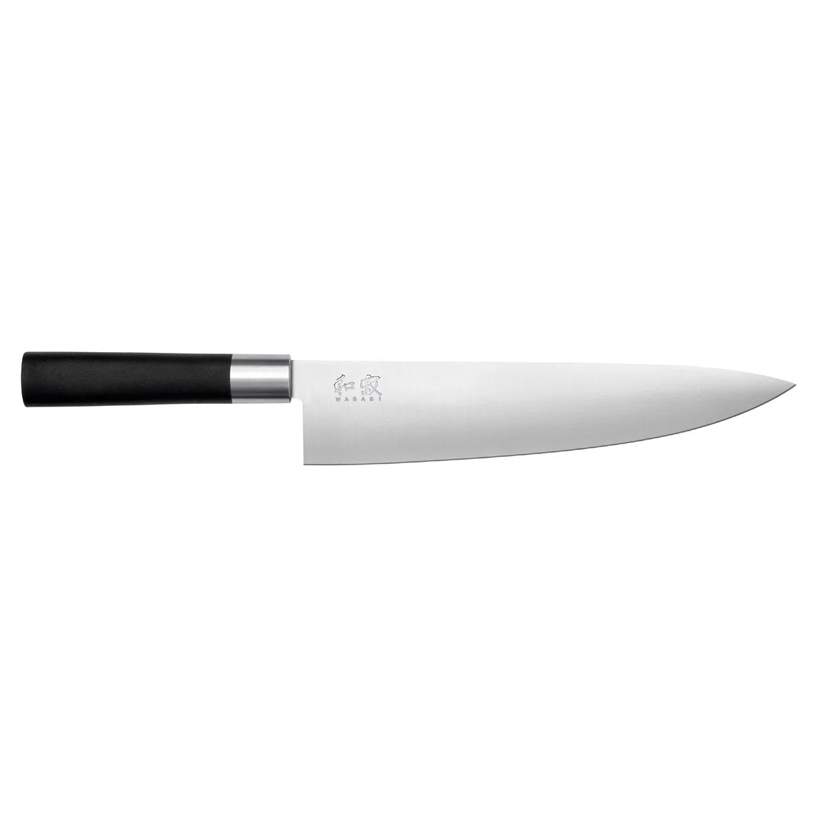 KAI Wasabi Black Coltello da cucina 23,0 cm lunghezza lama - acciaio inossidabile 6A/1K6 lucidato 58 (±1) HRC - manico in polipropilene nero - coltello da chef - Made in Japan