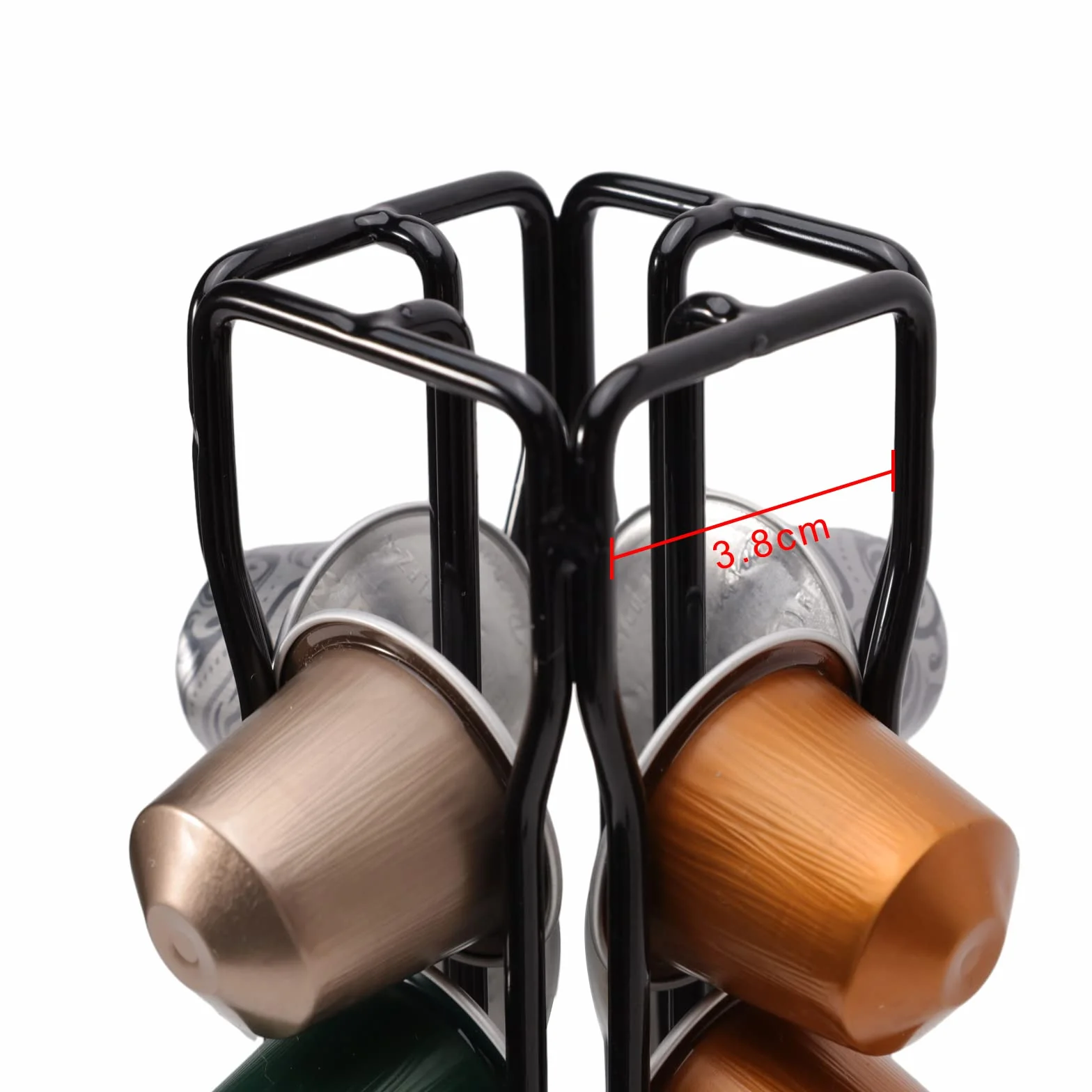 Porta Capsule per caffè,Porta Cialde per Nespreso Originalline Capsules Rotante,Supporti per Capsule Cialde,Portacapsule Verticale,Nero.