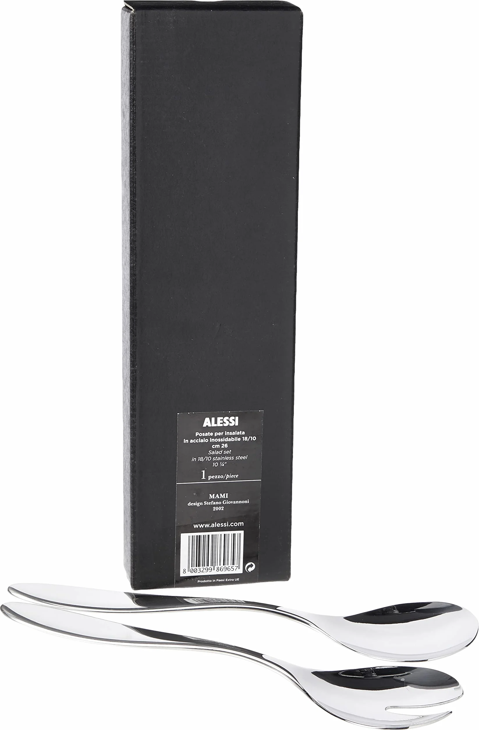 Alessi SG38/14 Mami Posate per Insalata in Acciaio Lucido