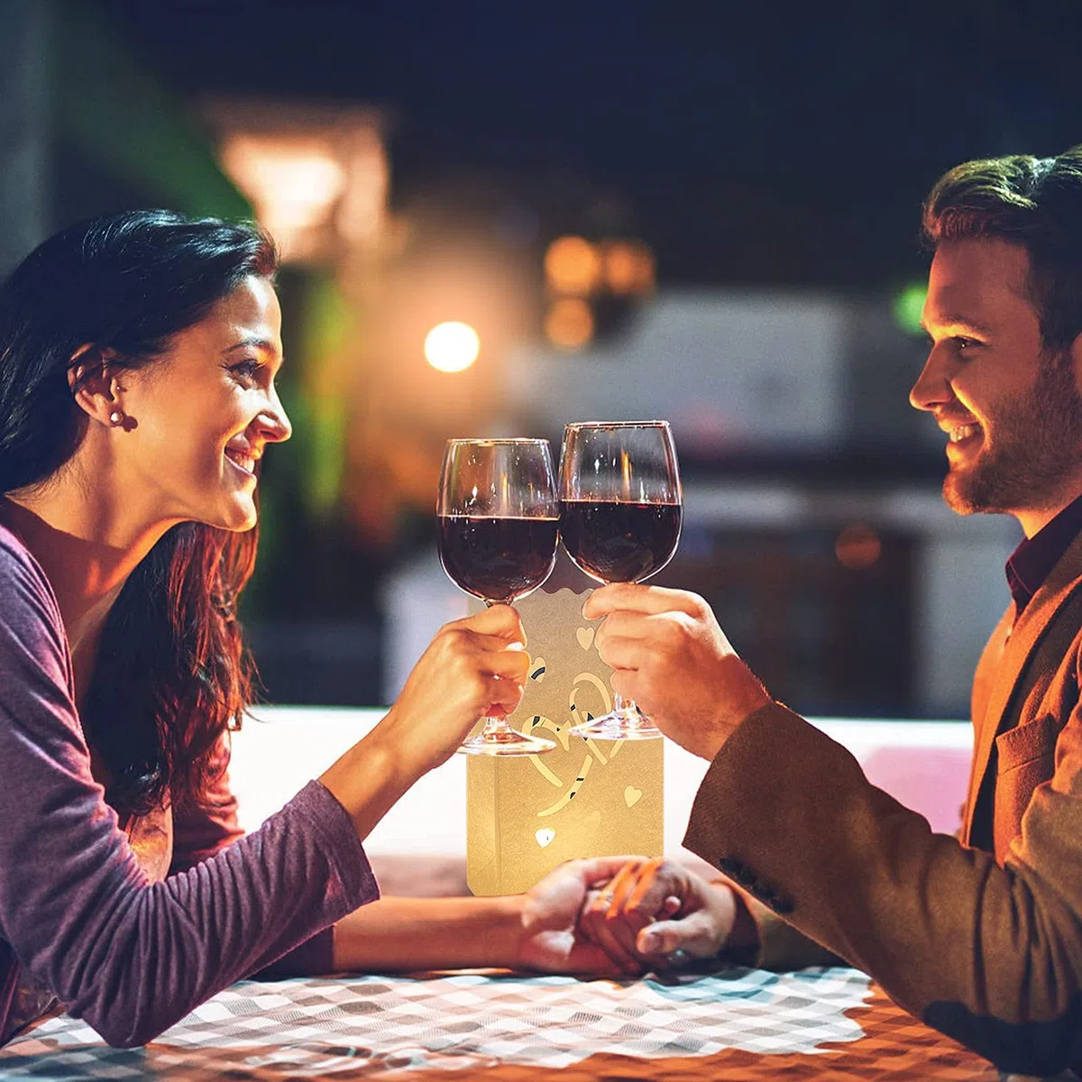 30 sacchetti luminari, lanterne di carta resistenti alla fiamma, riutilizzabili, sacchetti luminari bianchi, a forma di farfalla, stella a forma di cuore e luna, per matrimoni, feste romantiche