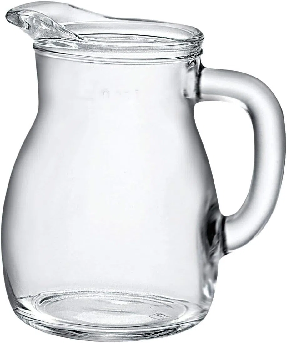 Caraffa brocca da tavolo in vetro 0,25 litri 1/4 12 pezzi ideale per ristorante agriturismo osteria