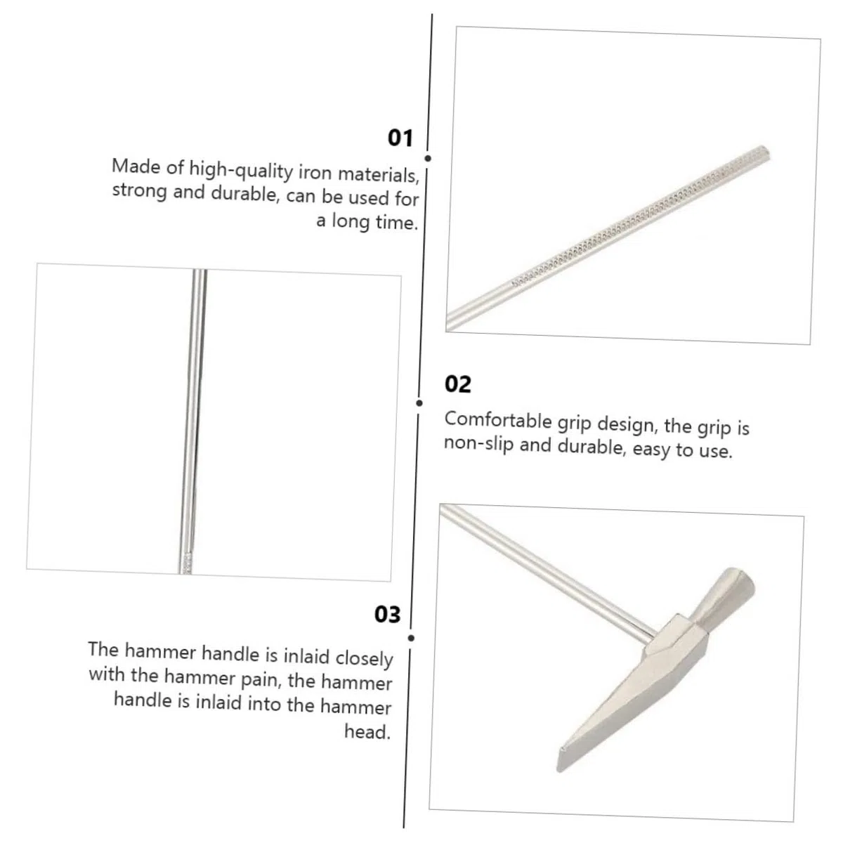 VICASKY Martello per Accordatura Kalimba 3 Pezzi Impugnatura Ergonomica, Accessori per Strumenti a Percussione Portatili, Leggero per Manutenzione e Regolazione Tasti Kalimba