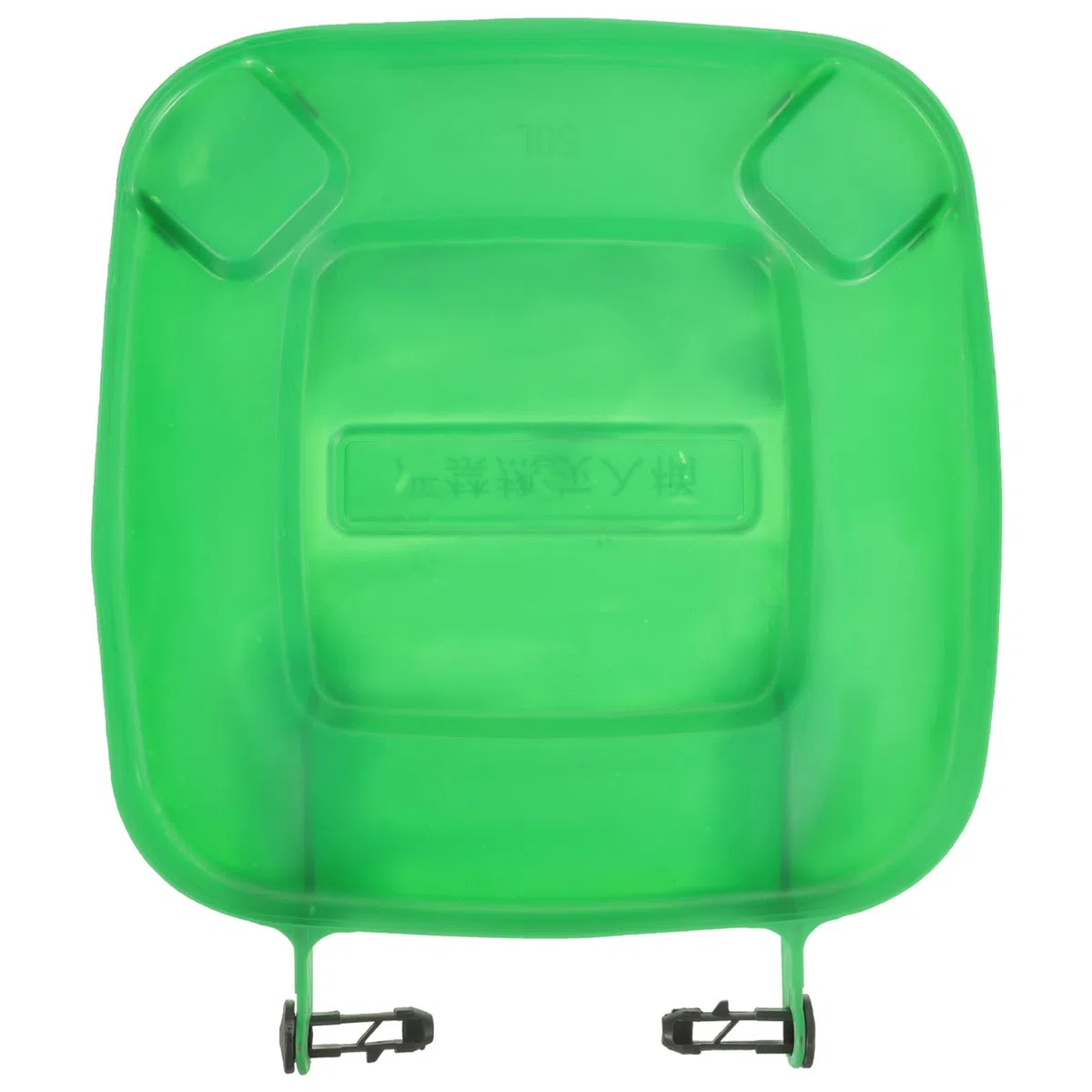 Coperchio Bidone Spazzatura da 50l in Plastico Verde Resistente alle Intemperie, Copertura per Bidoni della Spazzatura All'aperto, Protezione del Coperchio