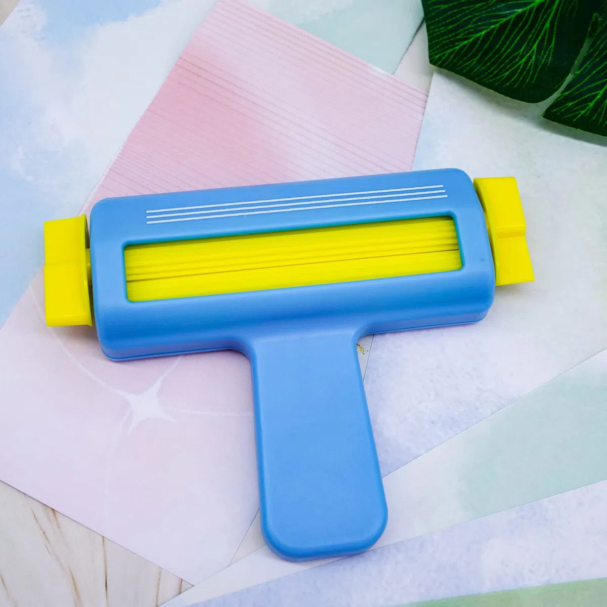 KRUCE Strumento per la piegatura della carta, strumento per la creazione di carta ciano, strumento per la creazione di onde, strumento con pomello, per fai da te, artigianato, scrapbooking