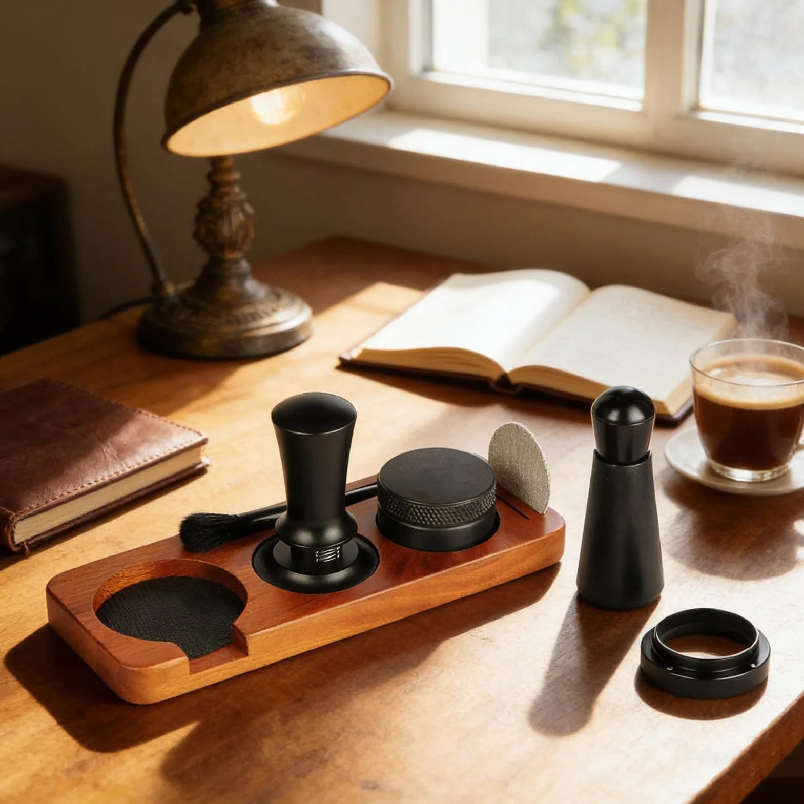 Manolyee Kit di Strumenti per l'Espresso - Gadget Da Cucina Portatile Per Pressa Espresso | Stazione per Pressacaffè | Per Appartamento Negozio Dormitorio Cucina Caffè Casa Appassionati e