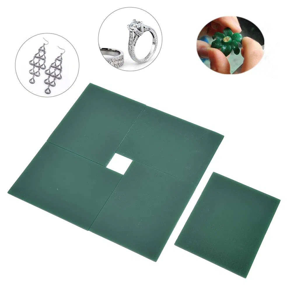 Cera per Gioielli, 5 Pezzi di Cera per Intaglio 2mm Gioielli modellati Cera per Incisione Creazione di Accessori Cera per Intaglio Accessori per Fai da Te Creazione di Anelli