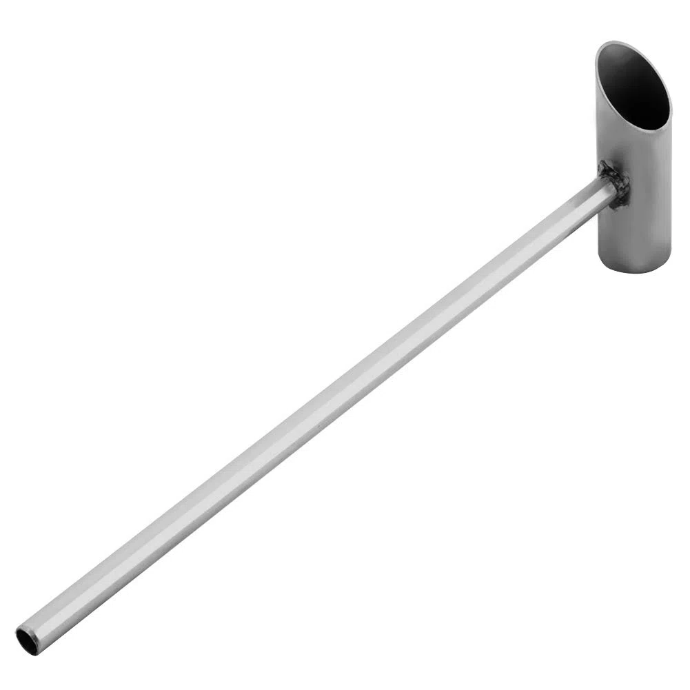 FTVOGUE Cucchiaio di Misurazione in Acciaio Inossidabile per Macchina per Zucchero Filato 29 cm Argento