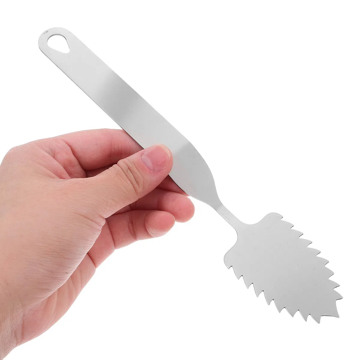Toyvian Set 5 Pezzi Coltelli in Acciaio Inossidabile Design Ergonomico e Forme Foglia Rotonda, Lunga e Dentata per Decorazione Cioccolato e Mousse per Ristorante e Pasticceria