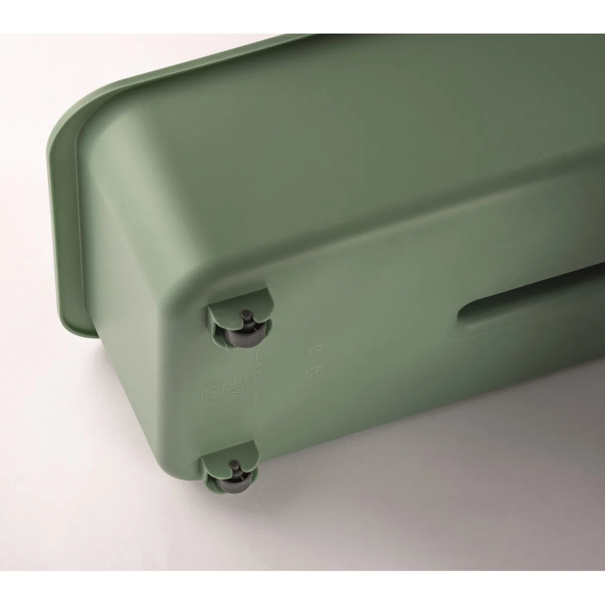 Snips Sottolavello Verde, Organizer Cucina, Porta Detersivi Salvaspazio, Cestello con Ruote e Maniglia, 45,3 x 20,8 x 17,5 cm, Made in Italy