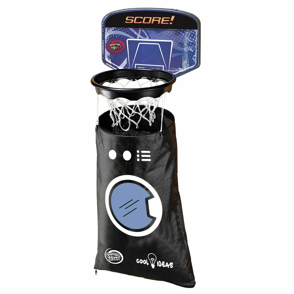 Sport1 Canestro Basket con Cesto Biancheria 40x35x105 cm