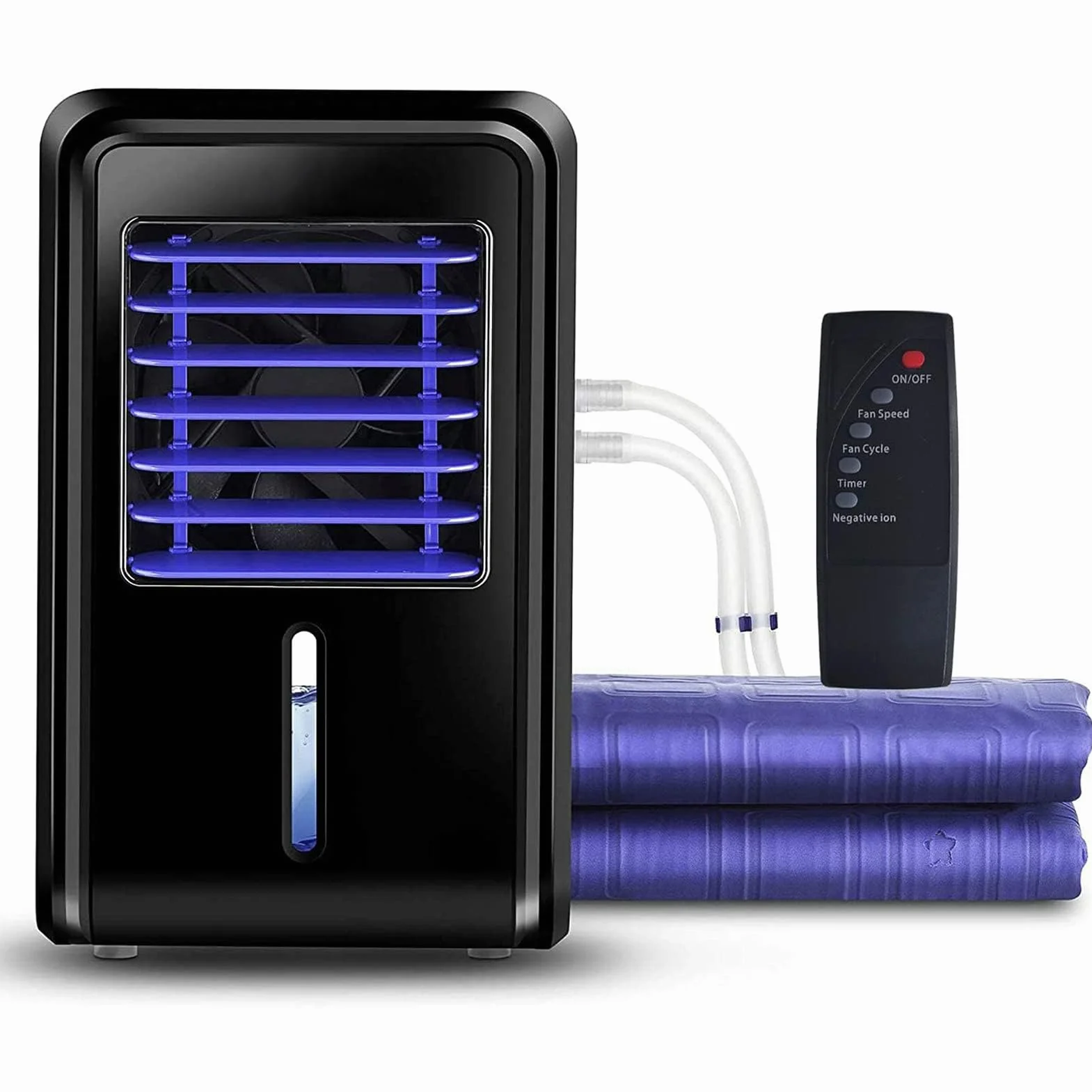 Materasso ad Acqua di Raffreddamento, Materasso raffreddato ad Acqua con Telecomando, Sistema di Cuscino di Raffreddamento del Letto, Coprimaterasso refrigerato in PVC, 63x27 Pollici