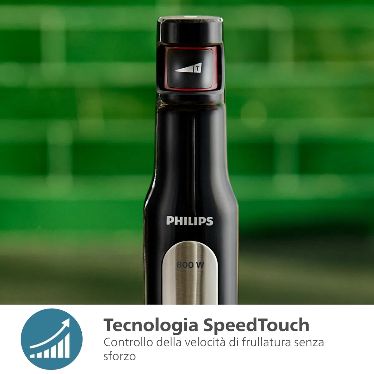Philips Daily Collection Frullatore a Immersione – Tecnologia ProMix per Mescolatura Rapida, Motore 650W, Protezione Antischizzo, Design Ergonomico, Pulsante di Rilascio Facile, Bianco (HR2534/00)