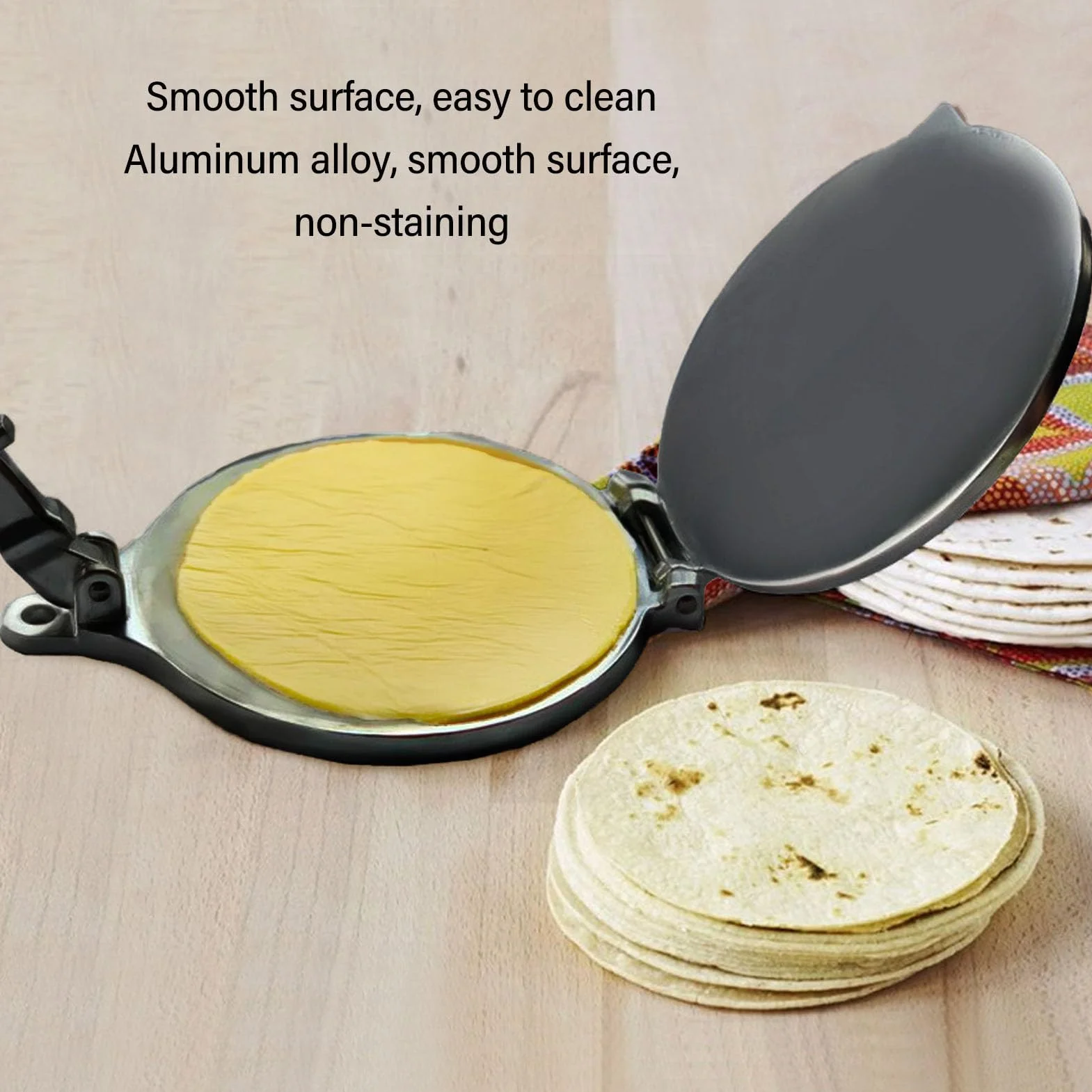Pressa per Tortilla, Macchina per tortilla, Strumento per Pressa per Tortilla Macchina per Pizza (16 cm)