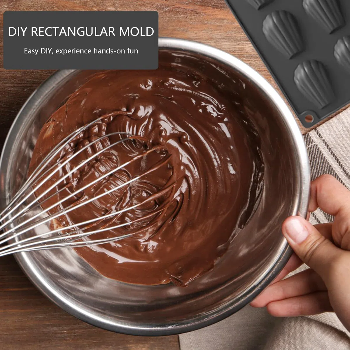 YXHZVON 2 Pezzi Stampo Madeleine, 20 Fori Forme per Madeleine Antiaderente, Stampi per Madeleines in Silicone per Torta Cioccolato Gelatina, Cioccolato per Fai da Te
