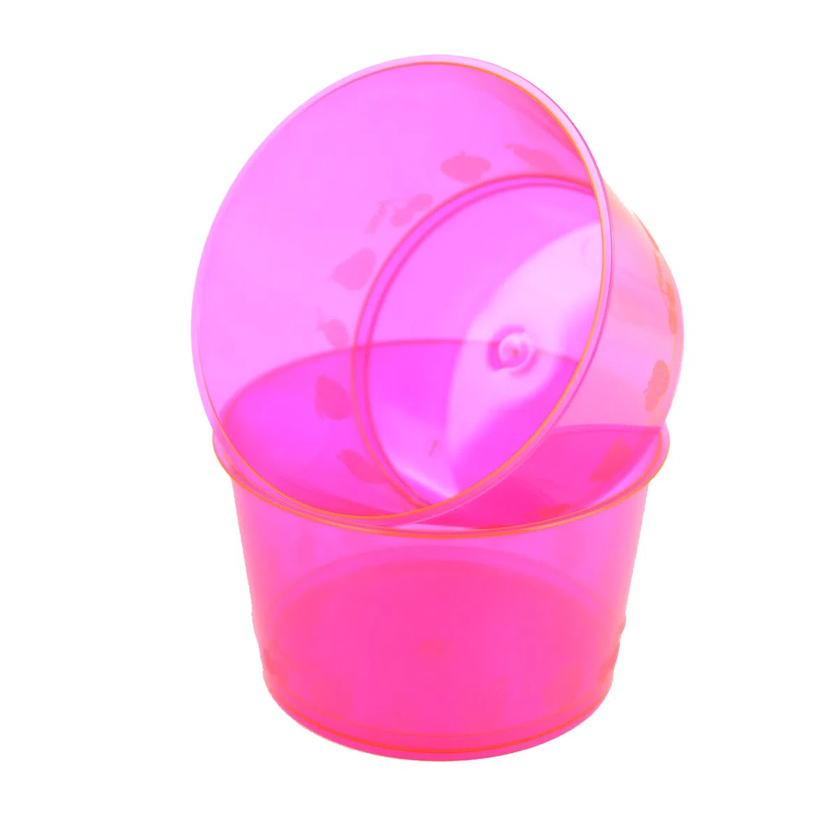 PZ 100 COPPETTE DI PLASTICA MEDIO GRANDI CC 300 PER MACEDONIE YOGURT E GELATI TRASPARENTI COLORATE PLASTIC CUP FOR ICE CREAM