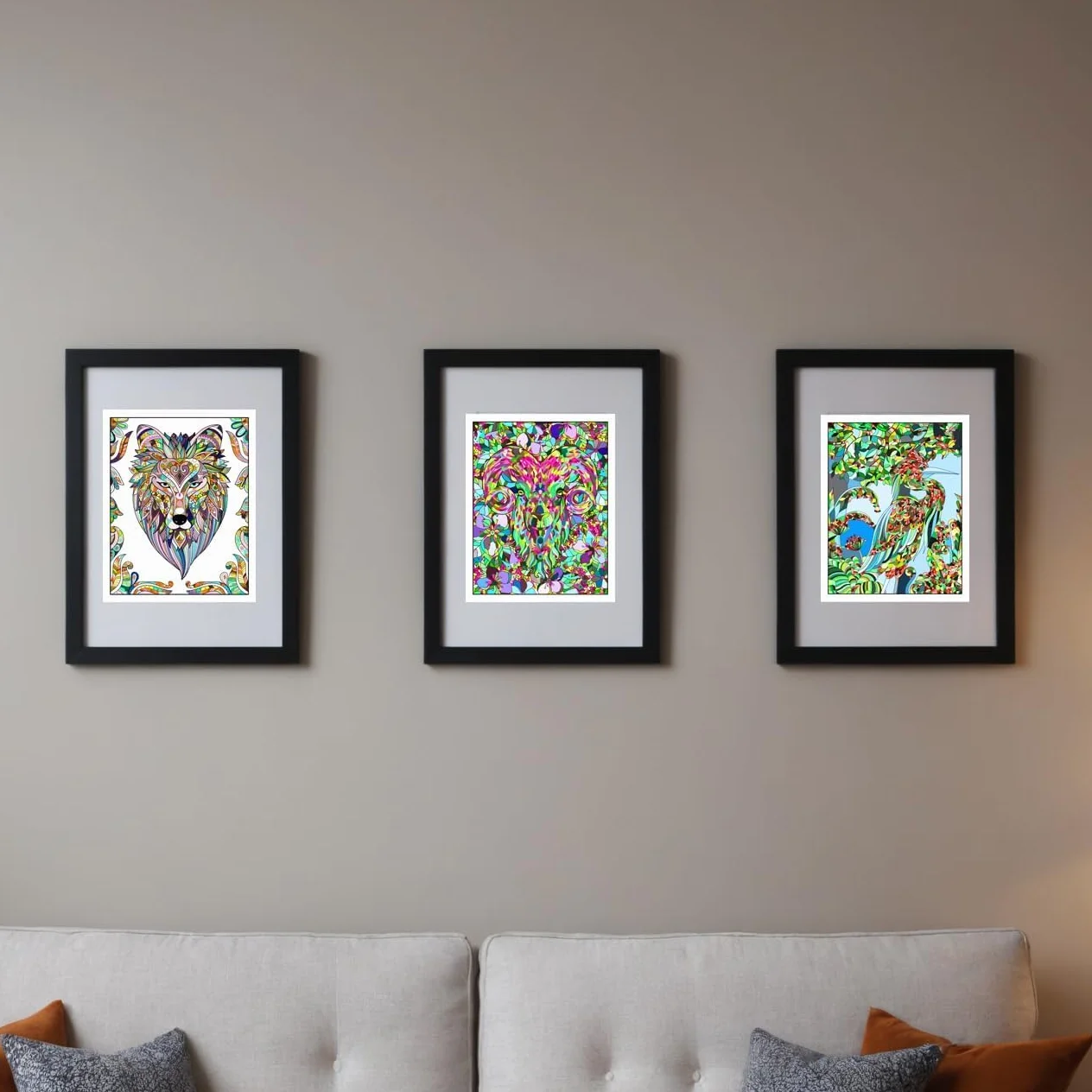 Set di Libri da Colorare per Adulti con 36 Pennarelli, Mandala Fiori Animali, Rilassamento Antistress
