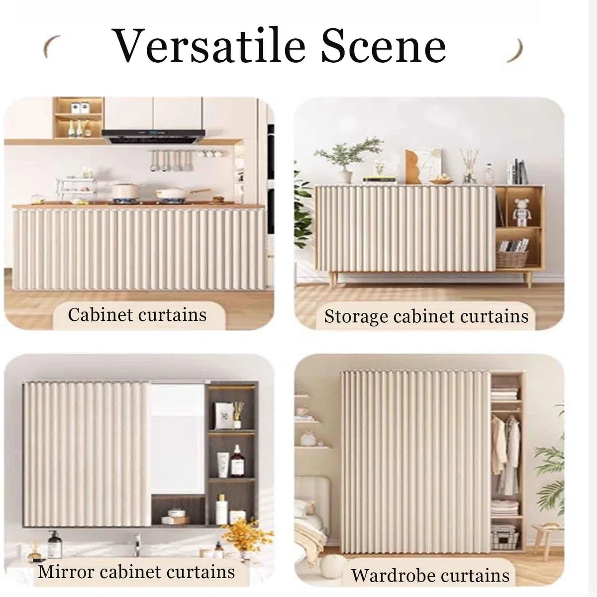 Tendina sottolavello Bagno,Tenda da Cucina Corta,Tenda Corta per Finestra,per Armadio da Cucina,Armadio,Bagno,Mobile Lavatrice,scaffale(2,W 180cm/H 69cm)