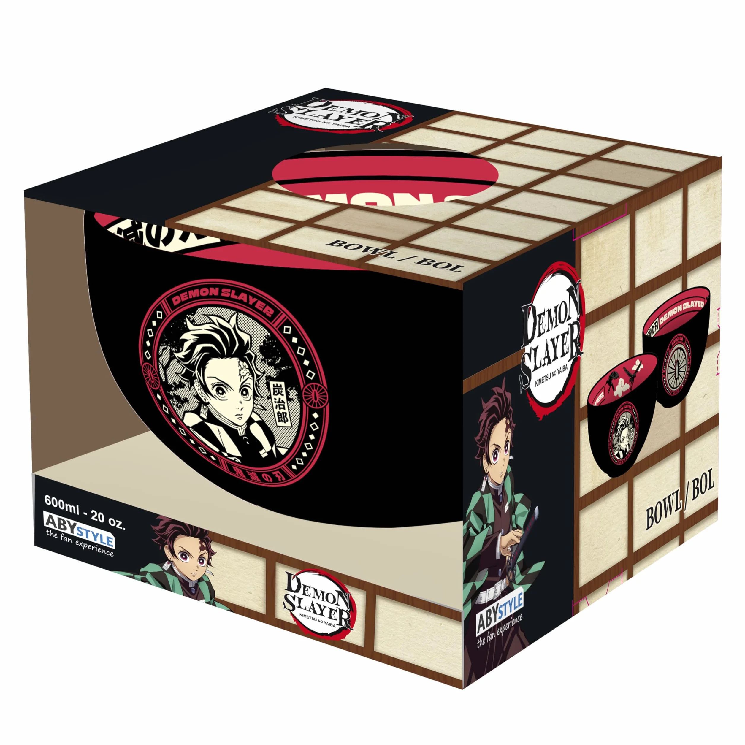 ABYSTYLE – Ciotola Demon Slayer Tanjiro Stagione 2 – Prodotto Ufficiale – Capacità 600 ml – Ceramica resistente – Compatibile con microonde e lavastoviglie