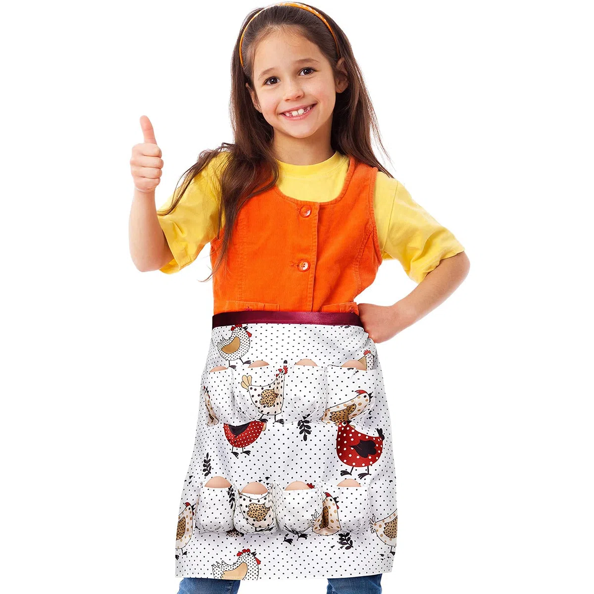 Syhood Grembiule per la Raccolta delle Uova di Gallina Grembiule per Uova per le Uova Fresche Donne Porta Tasche Profonde per Uova di Pollo Anatra Oca (Adulto Unisex)