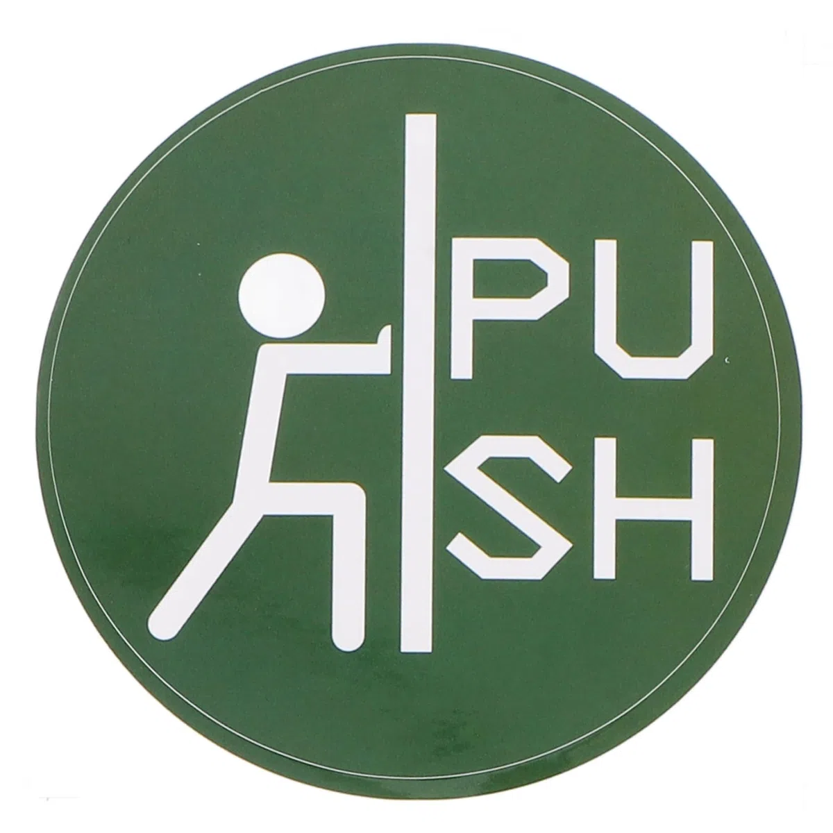 TEHAUX Adesivi Push per Porte in Vetro 36 Pezzi, Etichette in Rame Facili da Rimuovere per Avvisi di Sicurezza, per Uffici e Negozi su Superfici di Vetro