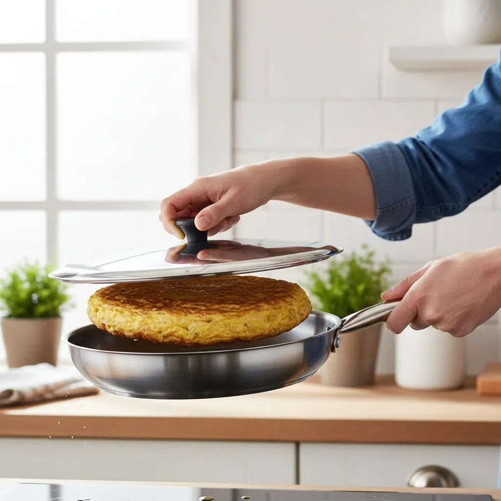 Coperchio in acciaio Gira tortillas 31 cm marca QUTTIN