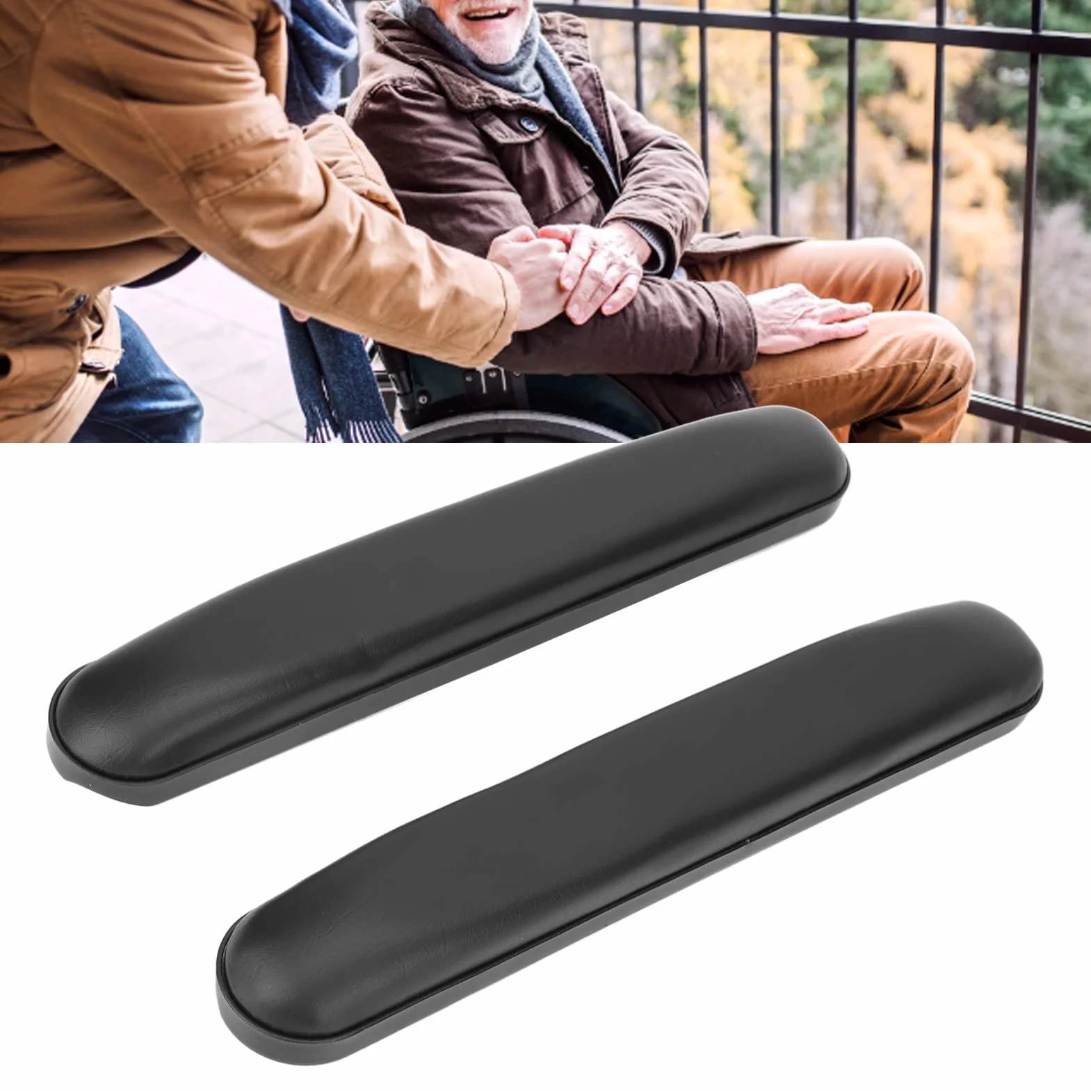 Cuscino Per Bracciolo, 1 Paio di Braccioli Per Sedia a Rotelle Cuscino Per Bracciolo Per Sedia a Rotelle Cuscino Per Bracciolo Per Sedia Resistente All'usura Cuscino Per Bracciolo con Viti Cuscino Per