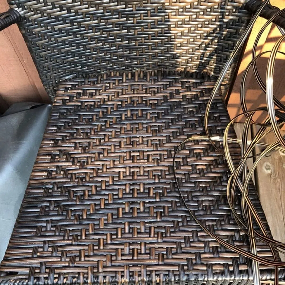 10 M PE Rattan Materiale per Tessitura Plastica Rattan Tessuto a Mano Sedia Cestino Rattan Riparazione Mobili Materiale per Tessitura,Larghezza 8 mm-Spessore 1,6 mm-caffè