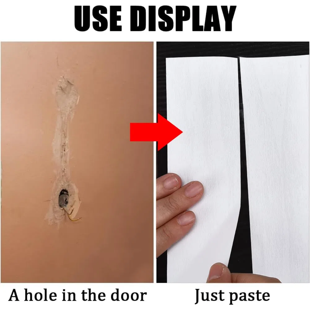 GORGECRAFT Nastro Adesivo Effetto Legno Testurizzato 10mX4.9cm Realistico in PVC Bianco Impermeabile Autoadesivo per Riparazioni di Tavoli Sedie Battiscopa Porte Pavimenti Mobili e Ristrutturazione